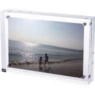 A4 Clear Acrylic Photo Frame - Magnetic Multi-Purpose Glass Effect Picture Frame Perfect to Display on Your Desk or Stand on Your Sideboard