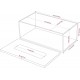 Clear Acrylic Tissue Box Cover Holder (26x12x10cm), Rectangle Napkin Dispenser Organizer, Disposable Paper Laundry