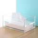 Clear Acrylic Tissue Box Cover Holder (26x12x10cm), Rectangle Napkin Dispenser Organizer, Disposable Paper Laundry