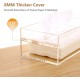 Clear Acrylic Tissue Box Cover Holder (26x12x10cm), Rectangle Napkin Dispenser Organizer, Disposable Paper Laundry