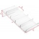 Clear Acrylic Eyeglasses Organizer, Sunglasses Holder for 5 Pairs of Eyeglasses,