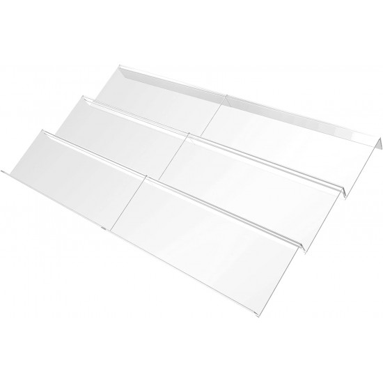 Clear Acrylic Spice Organizer for drawers and cabinets, (3Tier) (2 Pack)