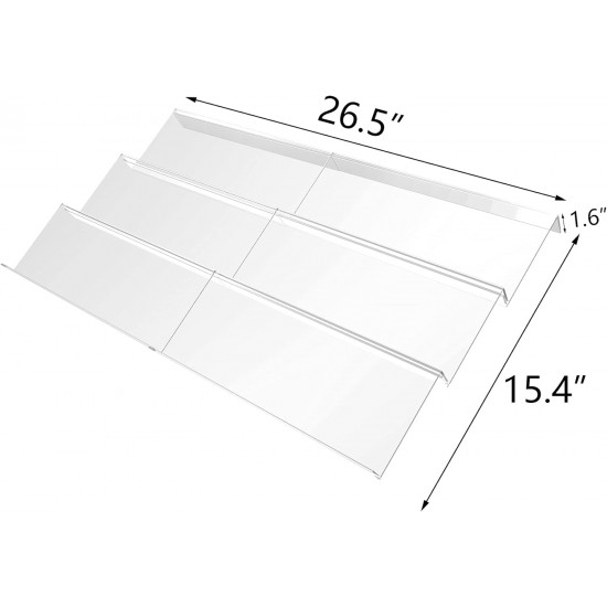 Clear Acrylic Spice Organizer for drawers and cabinets, (3Tier) (2 Pack)