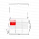 Clear Acrylic Tea Organizer with Lid for Kitchen Cabinets Pantry (9 Compartments)