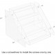 Clear Acrylic Spice Organizer, (5 Tiers) Seasoning Shelf Kitchen Spice for Countertop Pantry Cabinet