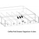 Clear Acrylic Coffee Pod Organizer with Drawer,   Coffee Capsule, Hold 36 Capacity.