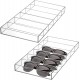 Clear Acrylic Sunglass Eyeglass Organizer Tray with (6 Compartments), Multipurpose Accessories Drawer Tray (2 pack)