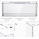 Clear Acrylic Tissue Box for Bathroom (24x13x9 cm)