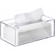 Clear Acrylic Tissue Box for Bathroom (24x13x9 cm)