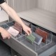 Clear Acrylic Purse and Wallet Organizer with 3 Sections, Handbag Storage, Clutch Holder for Closet Organization or Retail Display