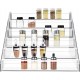 Clear Acrylic Spice Rack Organizer For Cabinet, (6 Tier) Spice Shelf Can Organizer for Kitchen Pantry Countertop