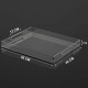 Acrylic Serving Tray (50x40)cm, Spill Proof, Clear Decorative Tray, Coffee tray, Table Countertop with Handles tray 