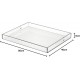 Acrylic Serving Tray (50x40)cm, Spill Proof, Clear Decorative Tray, Coffee tray, Table Countertop with Handles tray 