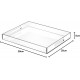 Acrylic Serving Tray (35x28)cm, Spill Proof, Clear Decorative Tray, Coffee tray, Table Countertop with Handles tray 