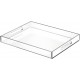 Acrylic Serving Tray (35x28)cm, Spill Proof, Clear Decorative Tray, Coffee tray, Table Countertop with Handles tray 