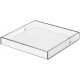 Acrylic Serving Tray (38x38)cm, Spill Proof, Clear Decorative Tray, Coffee tray, Table Countertop with Handles tray 