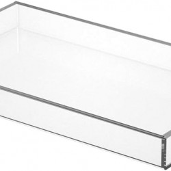 Acrylic Serving Tray (50x30)cm, Spill Proof, Clear Decorative Tray, Coffee tray, Table Countertop with Handles tray 