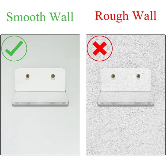 Small Clear Acrylic Wall Shelves (9x10x5cm), Display Ledges for Mini Decor, Display Shelf Floating Wall Mounted Shelf,(8Pack)