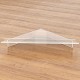 Clear Acrylic Wall Mount Floating Corner Shelf (28x38cm)for Bottles, Cups and Plants(4 Pack)