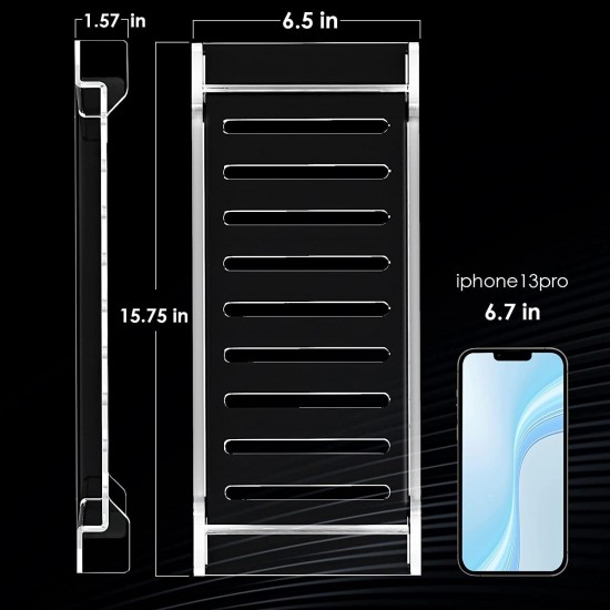 Clear Acrylic Bathroom Tray, Decor Bathroom Tray, Storage Organizer Countertop for Soap, Towel, Candle