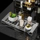 Clear Acrylic Bathroom Tray, Decor Bathroom Tray, Storage Organizer Countertop for Soap, Towel, Candle