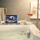 Clear Acrylic Bathtub Tray, Bath Trays Rack Tub Shelf, Luxury Bathroom Organizer Tablet Holder,