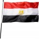 EGYPTIAN National Flag, printed fabric,(150x90)cm, double sided (double layers), decorated 3 sides, indoor outdoor