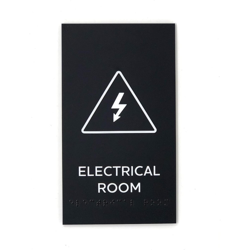 Modern Design Door Sign with (Grade 2 Braille)