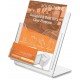 One Large Acrylic Brochure Holder with Business Card Holder (23x22cm) 