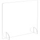 Protective Acrylic Portable Corona Guard, Freestanding Cough for Workers, Receptionists & Customers (75x60cm)