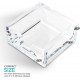 Clear Acrylic Notepad Holder with Pads - Sticky Notes Holder - Sticky Notepad Holder Perfect for Dorm Room and Office Desk Organization