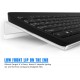 Clear Acrylic Tilted Computer Keyboard Holder for Easy Ergonomic Typing for Stand Office Desk, Home, School, Great Gifts Any Holidays and Festivals