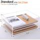 Clear Acrylic Desk Organizers and File Holder, Office Paper Organizer,  (2 Tier)