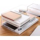Clear Acrylic Desk Organizers and File Holder, Office Paper Organizer,  (2 Tier)