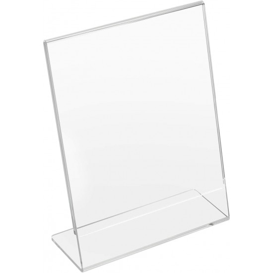 Clear Acrylic Sign Holder (10x15 cm), Slant Back, Desktop Flyer Holder Document Holder Paper Display Stand (6 Pack)