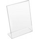 Clear Acrylic Sign Holder (10x15 cm), Slant Back, Desktop Flyer Holder Document Holder Paper Display Stand (6 Pack)