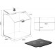 Clear Acrylic Donation & suggestion Box with Lock Countertop, Wall Mounted, Removable Sign Holder