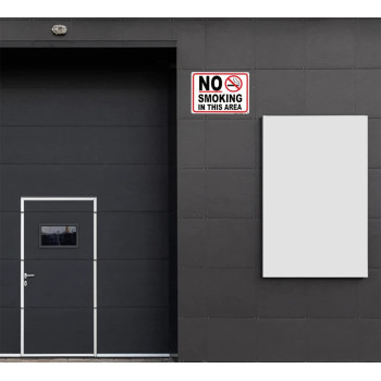 (4-Pack) No Smoking Signs for Business No Vaping Sign 10