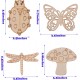 (54 PCS) Unfinished Blank Wooden Cutouts Craft for Kids, Suit for Children's Painting DIY Room Decoration or Gift Giving Surprise 