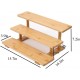 Wooden Display Riser Organizer with 3 Tier perfect for Bathroom & Kitchen