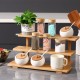 Wooden Display Riser Organizer with 3 Tier perfect for Bathroom & Kitchen