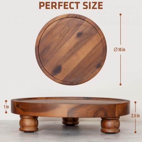 Round Wooden Stand Riser Display for Events, Weddings & Parties